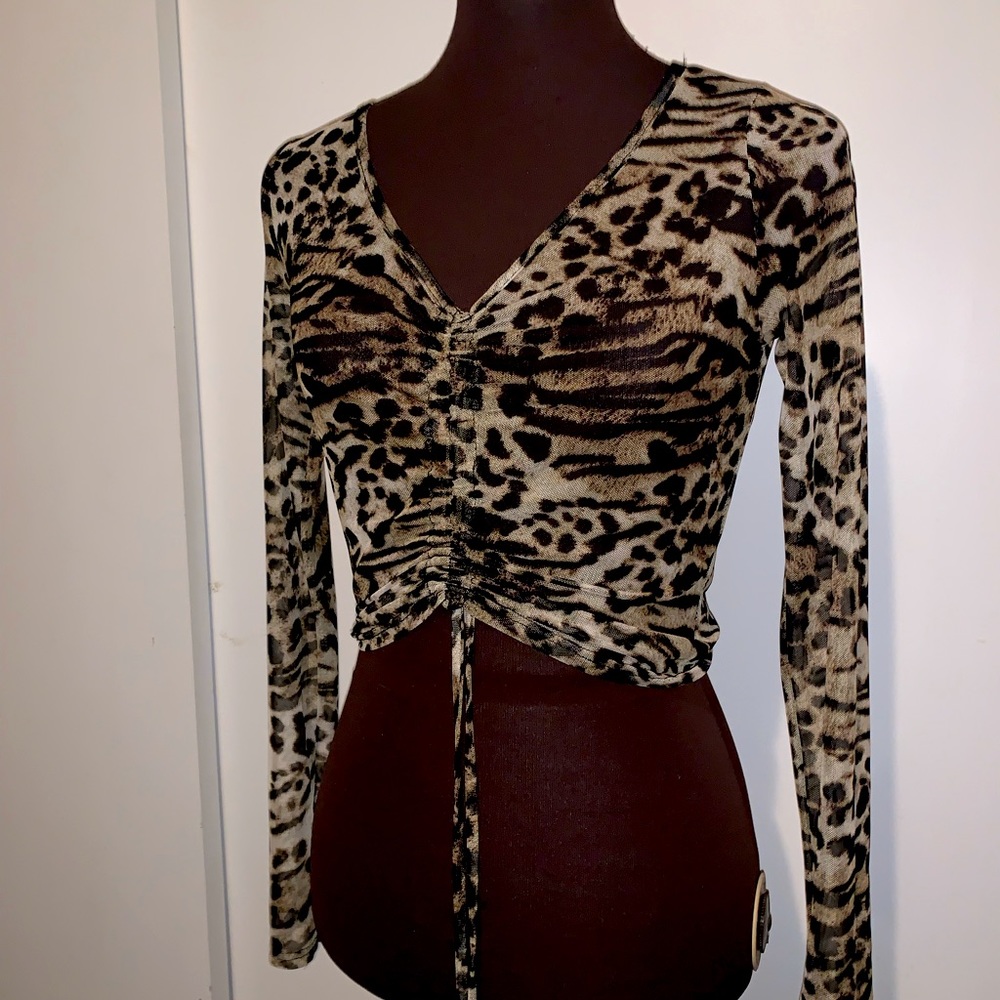 Windsor Cheetah Print Cinch Top